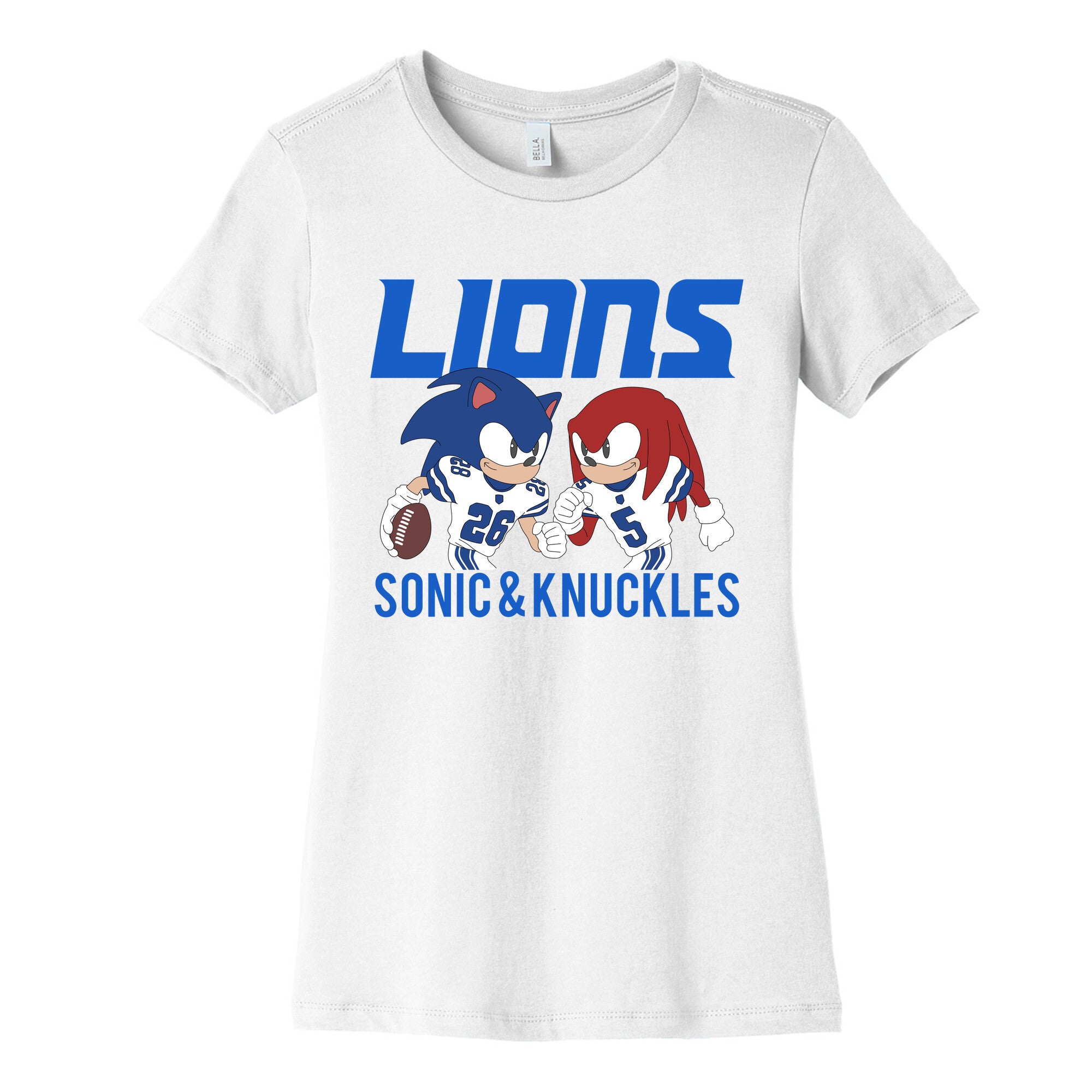 Lions Sonic and Knuckles Womens Cotton Tee